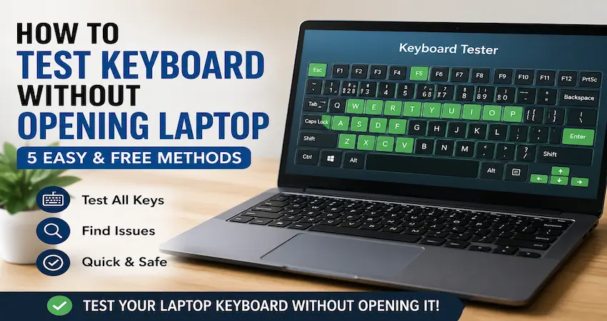 How to Test Keyboard Without Opening Laptop (5 Easy Methods)