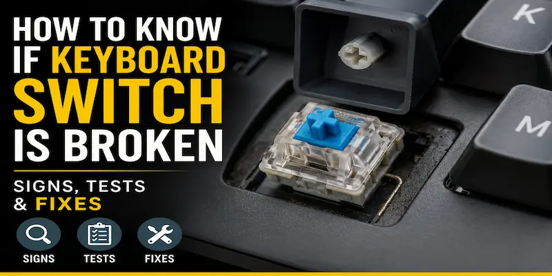 How to Know If a Keyboard Switch Is Broken (7 Signs + Fix Guide)