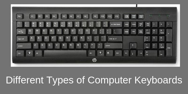 Different types of computer keyboard