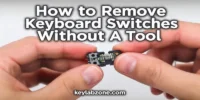 How to Take Out Keyboard Switches Without a Tool