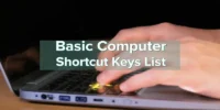 Basic Computer Shortcut Keys List (Complete Guide for Students & Beginners)